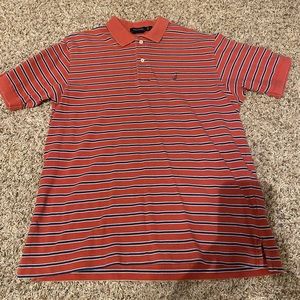 Mens Nautica polo shirt in size medium. Like new condition. Salmon color
